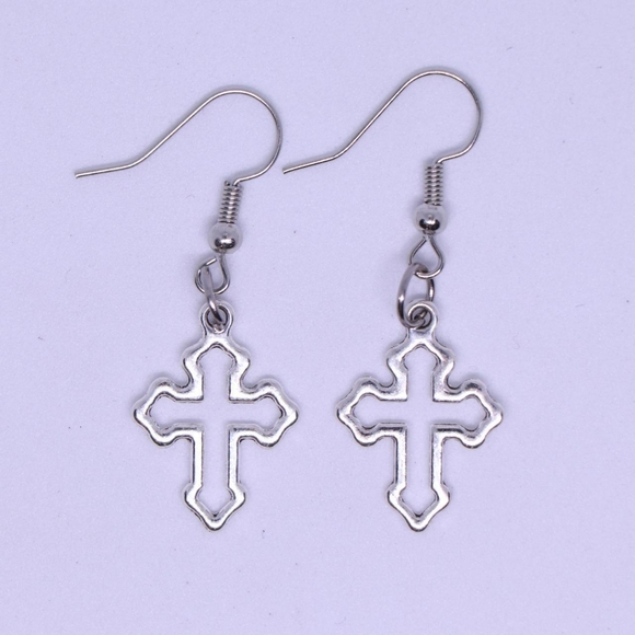 beesjewelry Jewelry - Handmade cross‎ earrings
